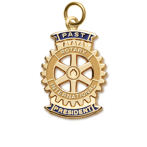 Rotary Past President Charm - Gold Filled